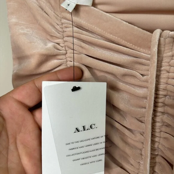 NWT A.L.C ORLY RUCHED MAXI SKIRT